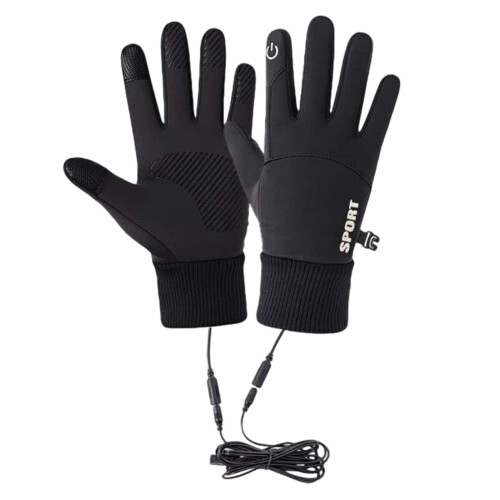 USB-beheizbare Handschuhe XL, wasserdicht, Touchscreen-Winterhandschuhe 1