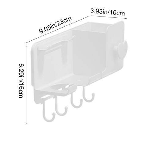 Wall Mounted Sponge Holder Drain Rack for Sink 2