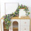 Kunstmatige slinger met witte rozen en eucalyptus, 1,7 meter 5