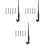 3Sets Silver Metal Dip Pen Set Calligraphy Pens for Home Use 4