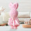 Πετσέτα μωρού Bunny Pineapple Warp Knit – Μαλακή, Απορροφητική, 1 5