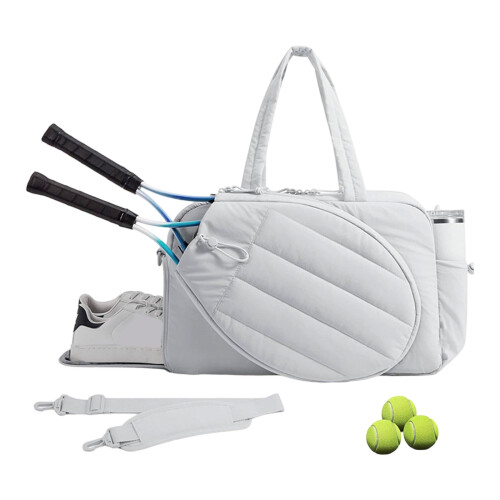 Modern Athletic Bag For Women Men Padded Racket Storage Quick Access Side Pockets Adjustable Shoulder Strap 1