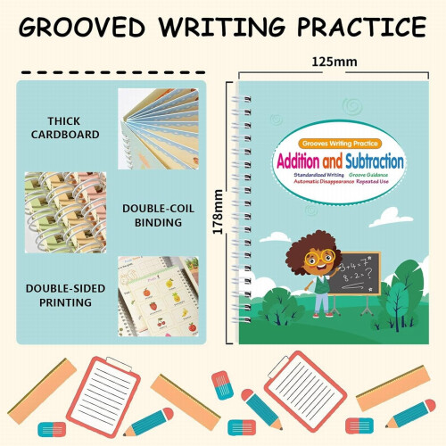 Writing Workbook Reusable Handwriting Workbook Number Alphabet Tracing Book 2