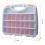 Hardware Storage Box Tools Organizer Container with Handle and Clear Lid, 21 Adjustable Compartments for Screws Nuts Bolts, Small Size,a 3