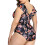 Women's wrap front push up one piece swimsuit with tummy 3