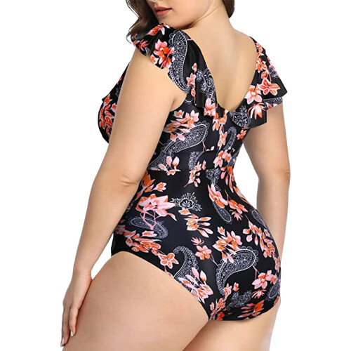 Women's Wrap Front One-Piece Swimsuit with Tummy Control 2