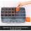 Hardware Storage Box Tools Organizer Container with Handle and Clear Lid, 21 Adjustable Compartments for Screws Nuts Bolts, Small Size,a 4