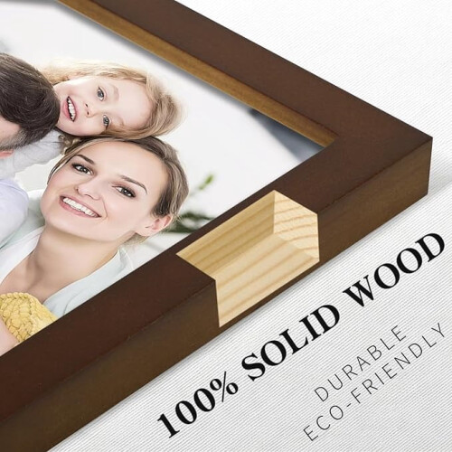 5 x 7 Black Solid Wood Picture Frames (2 Pack) 1