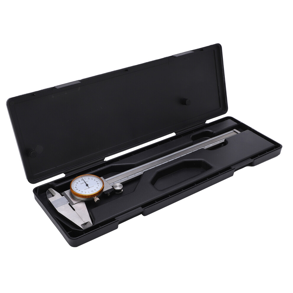 Smooth Sliding Dial Caliper Accurate Result Shock Proof Design Precision Ground Jaws For4way Measurements Professional Use 9049227847112