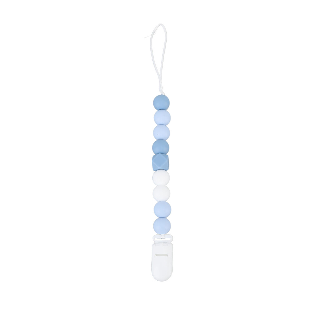 Choking Hazard Free Pacifier Clip Holder, One Piece Design BPA-Free Silicone Soft Flexible Teething Relief Clip Rust Free Clasp Durable And Secure