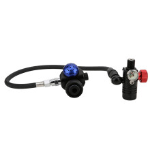 Aluminum Alloy Scuba Regulator Quick Release Mechanism Low Pressure Hose Free Flow Resistant High Pressure Resistance Mechanically Balanced Breathing