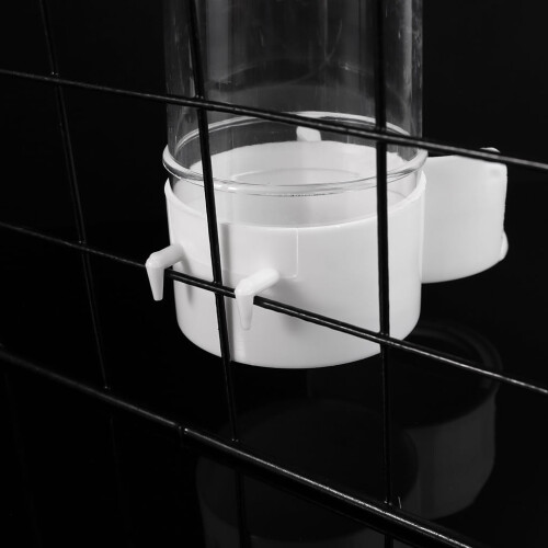Parakeet Water Dispenser Automatic Feeder for Cage No Mess Plastic Container for Small Birds 2