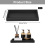Set of 2 Bathroom Trays, Black Silicone Storage Tray(Rectangle) 2