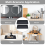 Set of 2 Bathroom Trays, Black Silicone Storage Tray(Rectangle) 7