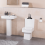 Set of 2 Bathroom Trays, Black Silicone Storage Tray(Rectangle) 8