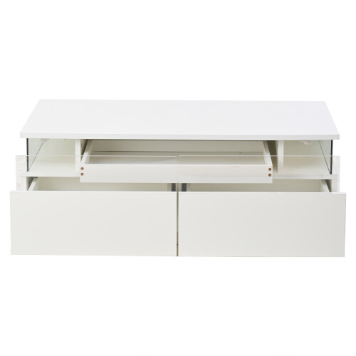 High Gloss Coffee Table with 2 drawer 1