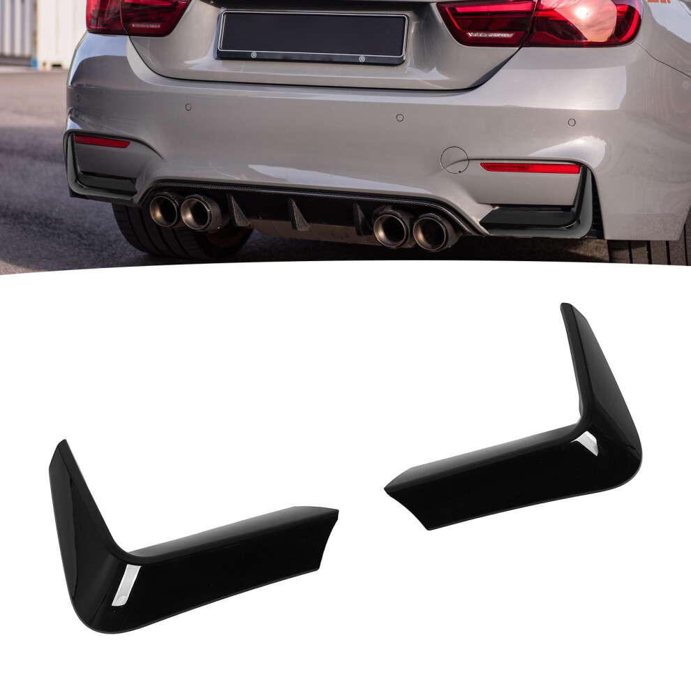 Rear Bumper Corner Splitter Extensions For M3 F80 M4 F82 F83, Black 7611387203071