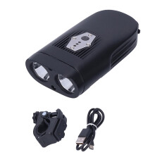 Holdbar cykellygte, vandtæt og superlys, lang driftstid, genopladelig med USB C, justerbar højde og flere tilstande til brug i al slags terræn.