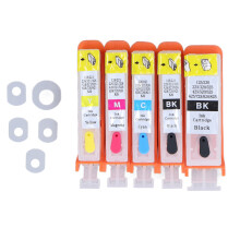 Cost Saving Refillable Ink Set For Canon Printers Auto Detect Chips Large Capacity Leak Proof Premium Ink Low Viscosity Sharp Text Photos