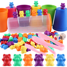 STEM Montessori Activities Educational Toy Set Hand Eye Coordination Development Color Recognition Toy Matching Stacking Games For Preschool Learning