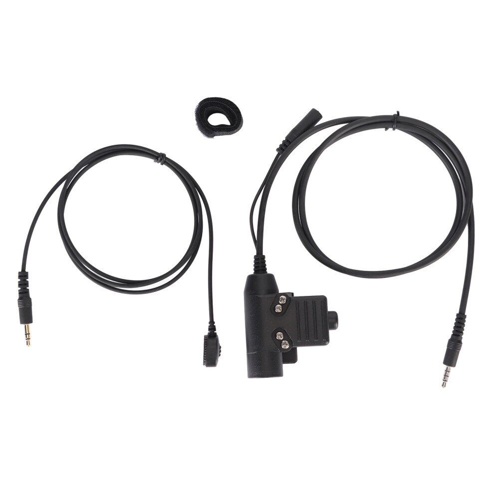Tactical Ptt Adapter U94push To Talk System Compatible With Civilian Tactical Headsets3.5mm Sound Interface Noise Environments Discrete Listening 9551475346717