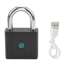 Biometrisches Vorhängeschloss, schlüssellos, tragbar, USB-Ladefunktion, Fingerabdrucksensor, wasserdicht und rostfrei, intelligentes