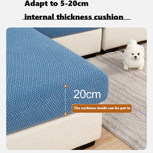 Magic Sofa Covers Magic Sofa Couch Covers Strapazierfähiger Universal-Sofabezug Stretch für Ecksofas (Großer Einzelsitzbezug/Blau) 2