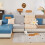 Magic Sofa Covers Magic Sofa Couch Covers Strapazierfähiger Universal-Sofabezug Stretch für Ecksofas (Großer Einzelsitzbezug/Blau) 4
