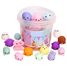 Educational Toys Animal Squishies Fidget Sensory Toys Mini Squeeze Toys Stress Relief Toys Birthday Gifts for Kids Christmas Stocking Stuffers