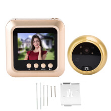 Caméra de sécurité domestique avec écran LCD TFT de 2,4 pouces, visionneuse de porte intelligente avec détection de mouvement et installation