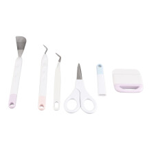 Multi Purpose Craft Weeding Tools Set Precision Craft Vinyl Tools Hook Weeder Reverse Grip Tweezers Scraper Spatula Micro Tip Blade Scissors Complete
