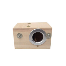 Bird Nesting House Natural Wood Material Wind Rain Predator Protection Easy Cleaning Top Hinged Lid Opening Design Cozy Home For Mating And Nesting