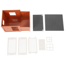4Sets Realistic Plastic Hen House Kit for School Projects and Dioramas