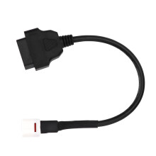 Hochstabiles OBD2-Diagnosekabel für Motorräder, 4-poliger Stecker, Fehlercodeabfrage, Live-Motordatenstrom, Kline- und CAN-Bus-Kommunikation