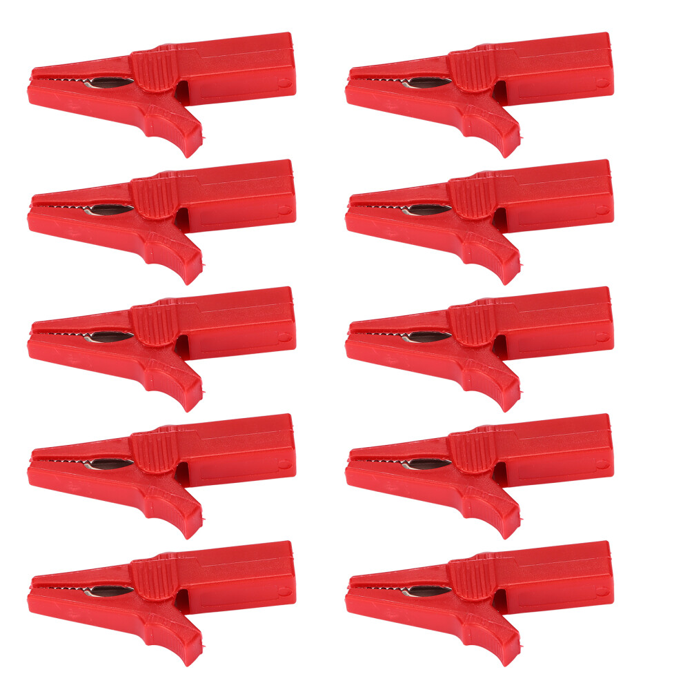 High Accuracy Alligator Clips20a1000v Excellent Conductivity Strong Clamping Force Pa Insulating Sheath For Vehicle And Industrial Equipment Testing 9551475356808