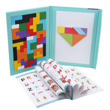 Kreativita Náročná Magnetická Tangram Puzzle Cestovná Puzzle Hra STEM Vzdelávacia Hračka Hlavolam Skladačka Vzor Bloková Kniha pre Deti