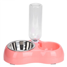 Raised Dog Cat Bowls Durable Anti Slip Non Toxic Food Grade Stainless Steel Water Dispenser Pet Feeding Set