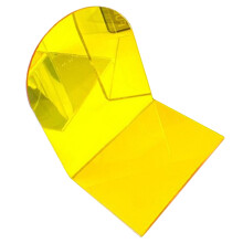 Transparente Buchstützen für Regale, robuste Acryl-Buchhalter mit rutschfester Unterseite, elegante, verdickte L-förmige Buchstütze für Büro,