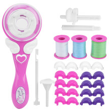 Tresseur de cheveux électrique à piles, machine à tresser automatique avec interrupteur de sécurité, outil de coiffure créatif pour filles,