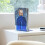 Acrylic Blue L Shape Bookend 130g Thickened Desktop Organizer 4