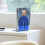 Acrylic Blue L Shape Bookend 130g Thickened Desktop Organizer 6