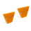 2Pcs Weatherproof Reflective Driveway Markers Yellow Pc Iron Materials 4