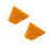 2Pcs Weatherproof Reflective Driveway Markers Yellow Pc Iron Materials 7