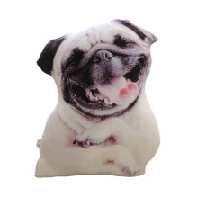 Funny Dog Throw Pillow – Soft Plush Cushion for Sofa/Bed, Cute Pet Lover Gift, Washable Fabric, High-Res Print, Home Decor Accent