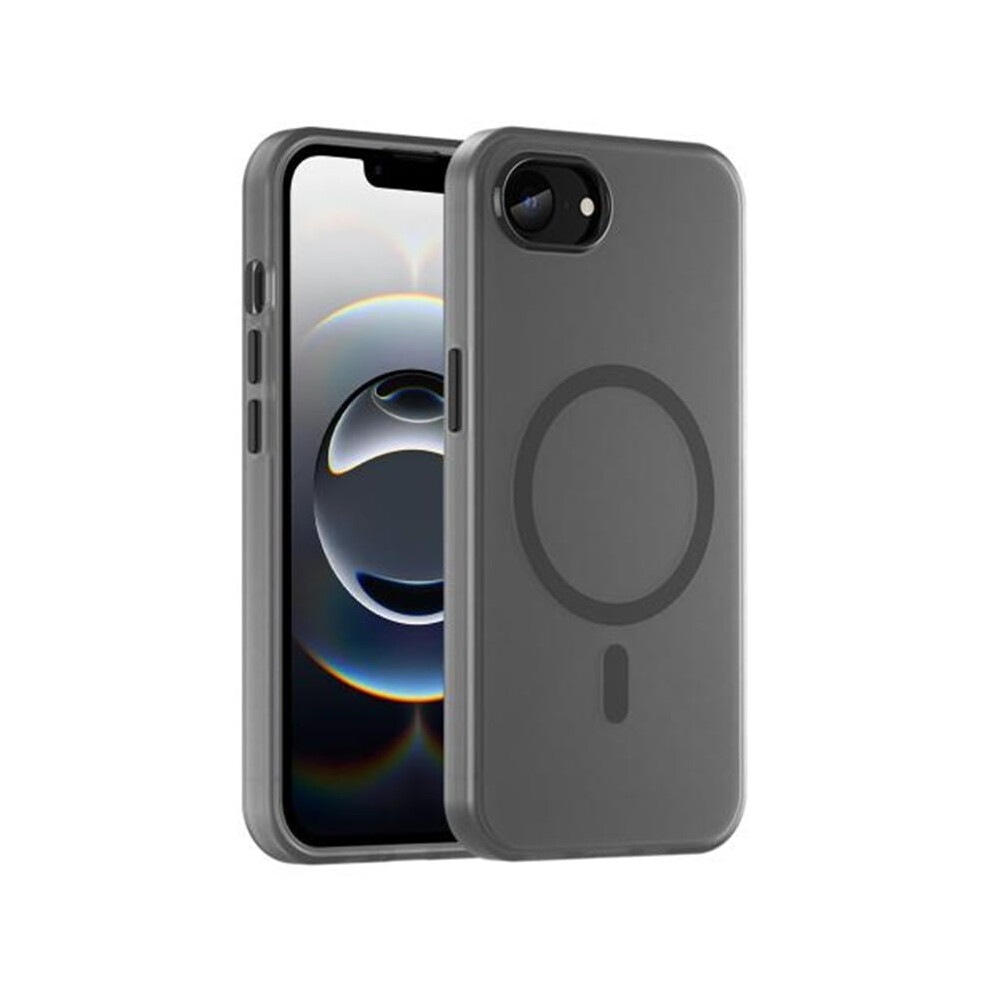 For Compatible With Iphone 16E Magsafe Frosted Translucent Tpu + Pc Full Coverage Phone Case,,For Compatible With Iphone 16E Black 9558633052091