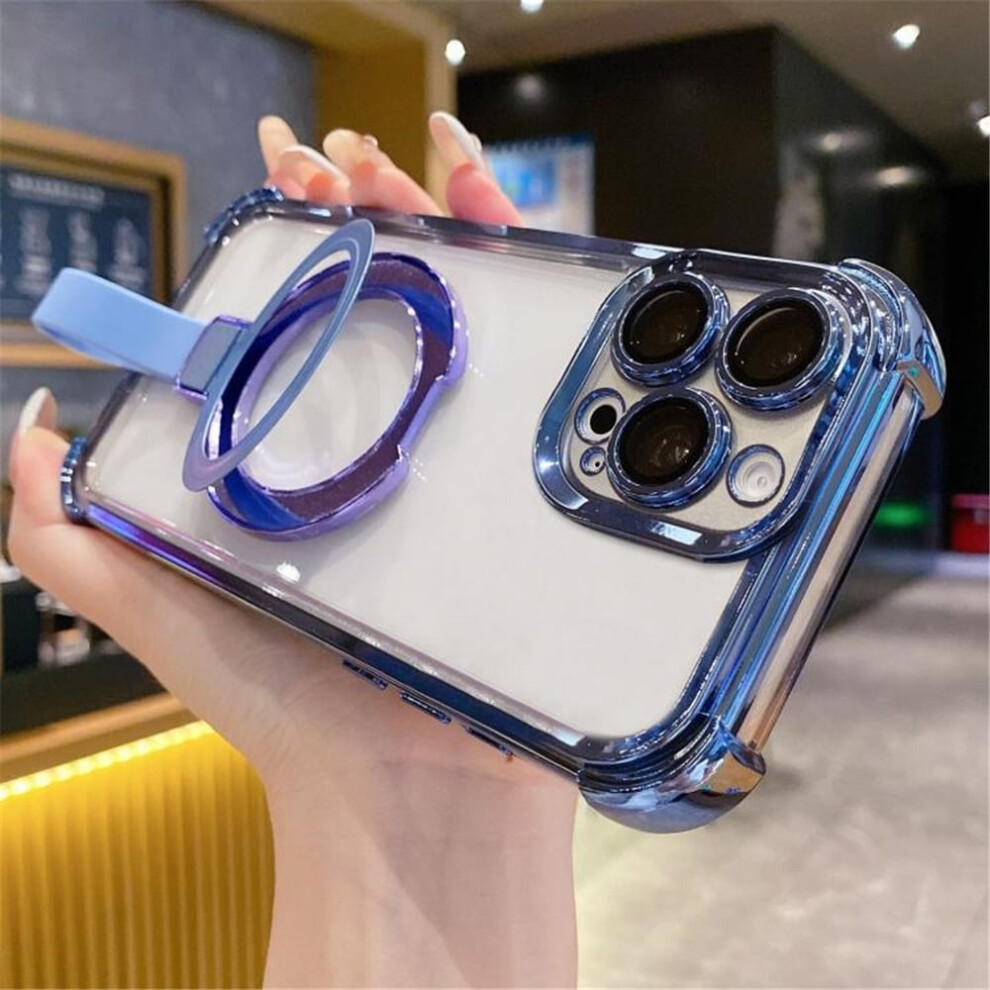 Magsafe Case For Iphone 15 Pro Max Transparent Crystal Blue 941196017352