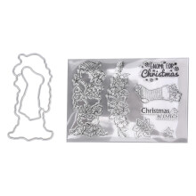 Reusable Clear Stamps For Christmas Tree Themes, Silicone Stamps That Are Easy To Clean And Feature Wide Application In Holiday Crafts, Gift Tags,