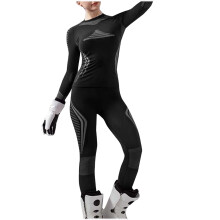 asdoklhq Womens Thermal Underwear Women Winter Round Neck Tight Skiing Sports Breathable Solid Color Keep Warm Thermal Underwear Sets Gray 2X