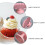 Présentoir à gâteaux rond en métal rose (1 pièce) 2