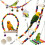 Bird Toys Set for Small Medium Birds with Swings Blocks 6
